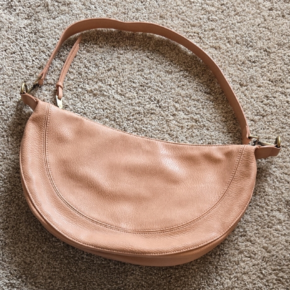 Anthropologie Handbags - Anthropologie pink/peach shoulder sling bag normcore spring